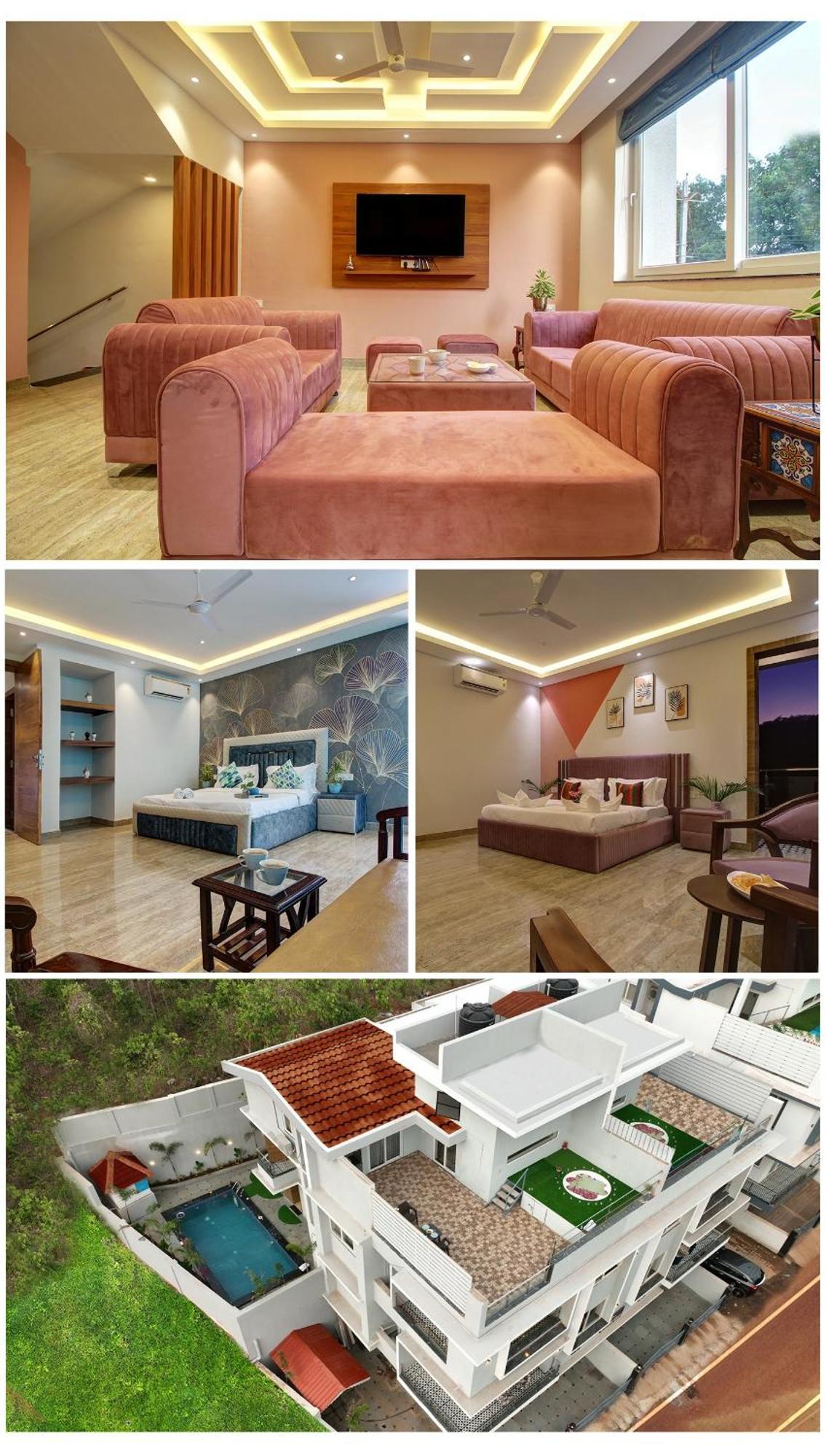 Euphoria Luxury Villa - 5Bhk - Private Pool - Jacuzzi, 바가 외부 사진